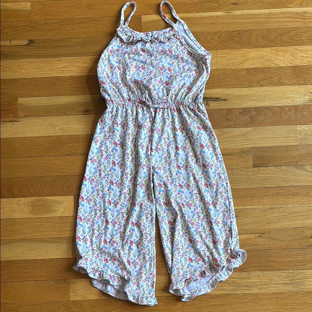 Limited Too Floral Sleeveless Jumpsuit